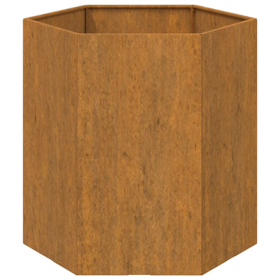 Kukkalaatikko ruoste 40x40x45 cm Corten teräs - Vuodevaatteet