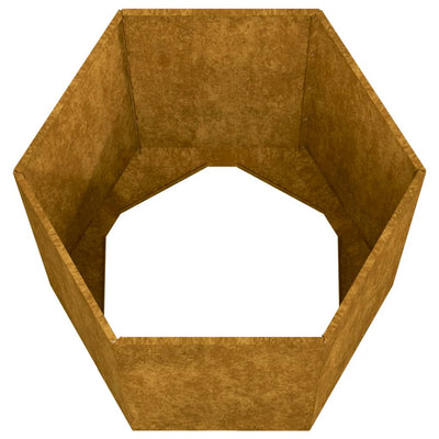 Kukkalaatikko ruoste 40x40x45 cm Corten teräs - Vuodevaatteet