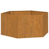 Kukkalaatikko ruoste 90x90x45 cm Corten teräs - Vuodevaatteet