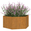Kukkalaatikko ruoste 90x90x45 cm Corten teräs - Vuodevaatteet