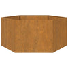Kukkalaatikko ruoste 90x90x45 cm Corten teräs - Vuodevaatteet