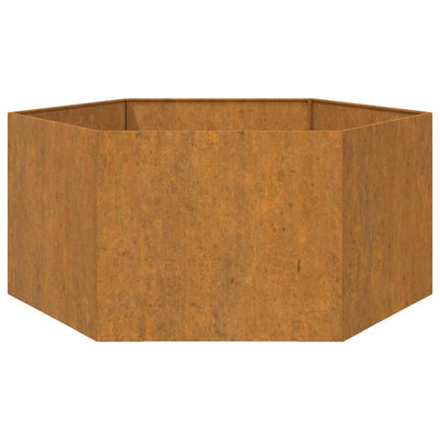 Kukkalaatikko ruoste 90x90x45 cm Corten teräs - Vuodevaatteet