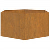 Kukkalaatikko ruoste 90x90x45 cm Corten teräs - Vuodevaatteet