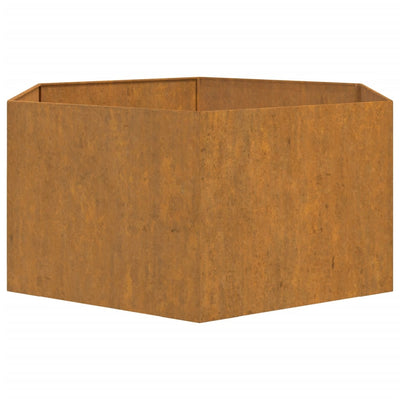 Kukkalaatikko ruoste 90x90x45 cm Corten teräs - Vuodevaatteet