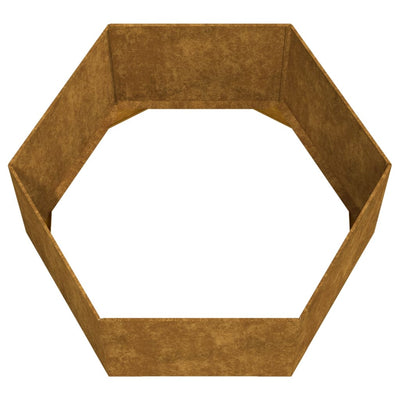 Kukkalaatikko ruoste 90x90x45 cm Corten teräs - Vuodevaatteet