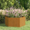 Kukkalaatikko ruoste 90x90x45 cm Corten teräs - Vuodevaatteet