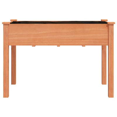 Kukkalaatikko vuorauksella ruskea 118x59x76 cm täysi kuusi - Vuodevaatteet