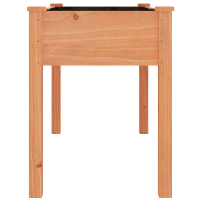 Kukkalaatikko vuorauksella ruskea 118x59x76 cm täysi kuusi - Vuodevaatteet