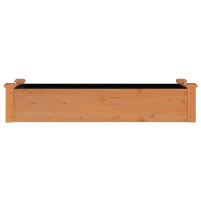 Kukkalaatikko vuorauksella ruskea 120x45x25 cm täysi kuusi - Vuodevaatteet