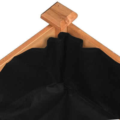 Kukkalaatikko vuorauksella ruskea 120x45x25 cm täysi kuusi - Vuodevaatteet