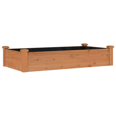 Kukkalaatikko vuorauksella ruskea 120x60x25 cm täysi kuusi - Vuodevaatteet