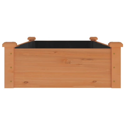 Kukkalaatikko vuorauksella ruskea 120x60x25 cm täysi kuusi - Vuodevaatteet