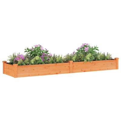 Kukkalaatikko vuorauksella ruskea 240x60x25 cm täysi kuusi - Vuodevaatteet