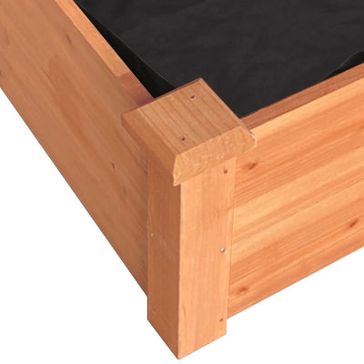 Kukkalaatikko vuorauksella ruskea 240x60x25 cm täysi kuusi - Vuodevaatteet