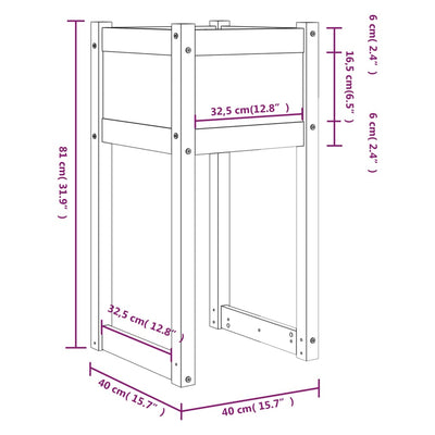 Kukkalaatikot 2 kpl 40x40x81 cm täysi mänty - Vuodevaatteet