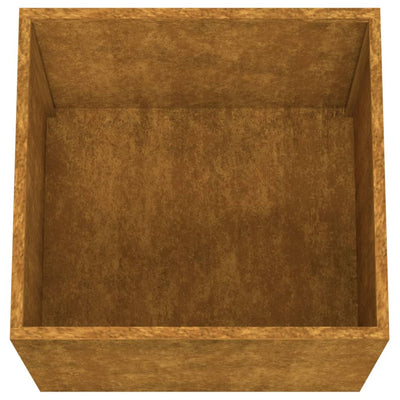 Kukkalaatikot 2 kpl 49x47x46 cm Corten teräs - Vuodevaatteet