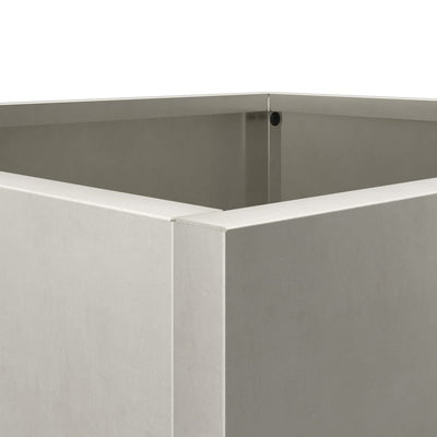 Kukkalaatikot 2 kpl hopea 49x47x46 cm ruostumaton teräs - Vuodevaatteet