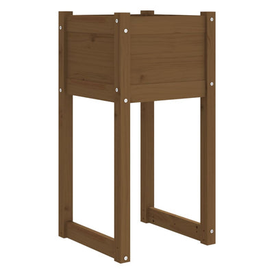 Kukkalaatikot 2 kpl hunajanruskea 40x40x81 cm täysi mänty - Vuodevaatteet