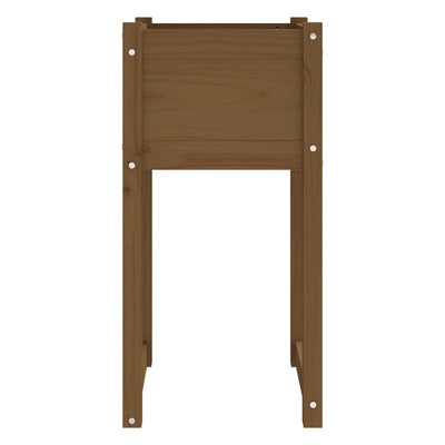 Kukkalaatikot 2 kpl hunajanruskea 40x40x81 cm täysi mänty - Vuodevaatteet