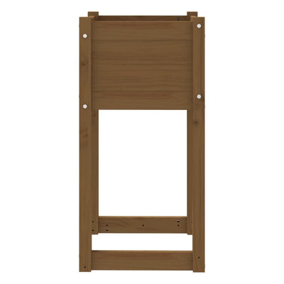 Kukkalaatikot 2 kpl hunajanruskea 40x40x81 cm täysi mänty - Vuodevaatteet