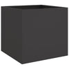 Kukkalaatikot 2 kpl musta 49x47x46 cm kylmävalssattu teräs - Vuodevaatteet