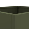 Kukkalaatikot 2 kpl oliivi 42x40x39 cm kylmävalssattu teräs - Vuodevaatteet