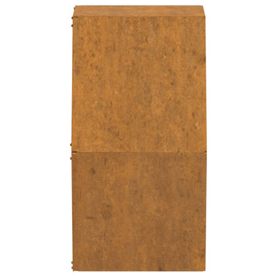Kukkalaatikot 2 kpl ruoste Corten teräs 30x10x25 cm - Vuodevaatteet