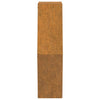 Kukkalaatikot 2 kpl ruoste Corten teräs 46x10x40 cm - Vuodevaatteet