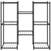 Kukkateline 83x25x80 cm musta rauta