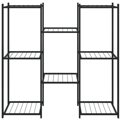 Kukkateline 83x25x80 cm musta rauta