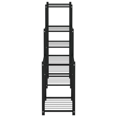 Kukkateline 83x25x80 cm musta rauta