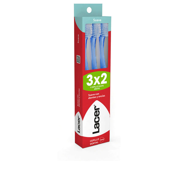 Lacer Soft Toothbrush Pack Of 3 Units | Vuodevaatteet.fi