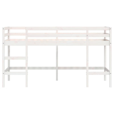 Lasten parvisänky tikkailla 90x190 cm täysi mänty