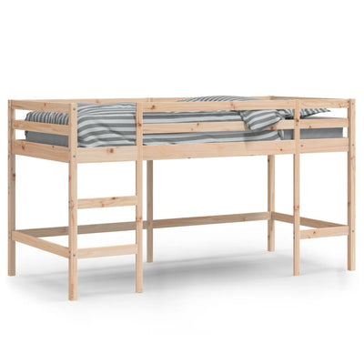 Lasten parvisänky tikkailla 90x200 cm täysi mänty