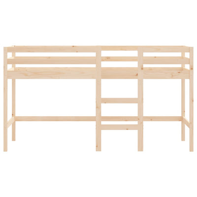Lasten parvisänky tikkailla 90x200 cm täysi mänty