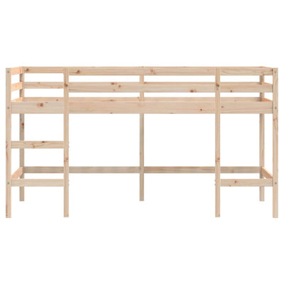 Lasten parvisänky tikkailla 90x200 cm täysi mänty