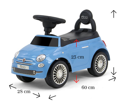 Lasten potkuauto Fiat 500 Sininen - Vuodevaatteet.fi