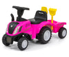 Lasten Potkuauto New Holland T7 Traktori Pinkki - Vuodevaatteet.fi