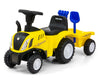 Lasten potkutraktori New Holland T7 Keltainen - Vuodevaatteet.fi