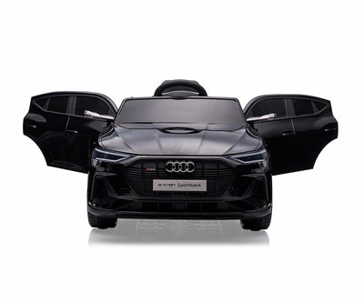 Lasten sähköauto - Audi E-Tron Sportback 4X4 Musta - Vuodevaatteet.fi
