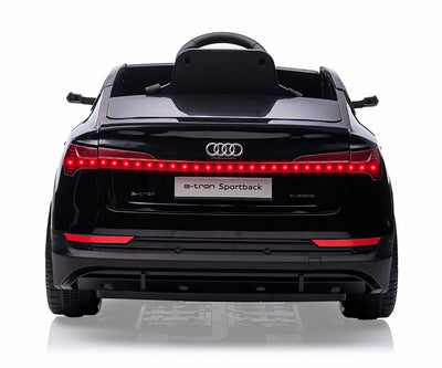 Lasten sähköauto - Audi E-Tron Sportback 4X4 Musta - Vuodevaatteet.fi