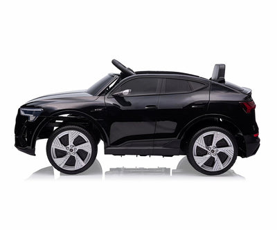 Lasten sähköauto - Audi E-Tron Sportback 4X4 Musta - Vuodevaatteet.fi