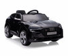 Lasten sähköauto - Audi E-Tron Sportback 4X4 Musta - Vuodevaatteet.fi