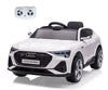 Lasten sähköauto - Audi E-Tron Sportback 4X4 Valkoinen - Vuodevaatteet.fi