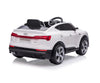 Lasten sähköauto - Audi E-Tron Sportback 4X4 Valkoinen - Vuodevaatteet.fi
