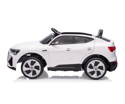 Lasten sähköauto - Audi E-Tron Sportback 4X4 Valkoinen - Vuodevaatteet.fi