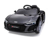 Lasten sähköauto - Audi R8 Spyder Musta - Vuodevaatteet.fi
