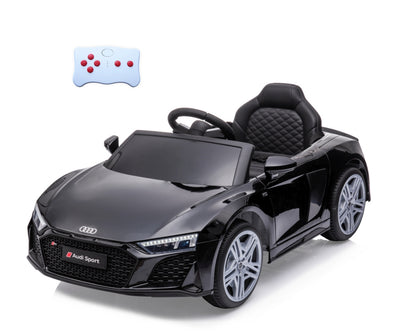 Lasten sähköauto - Audi R8 Spyder Musta - Vuodevaatteet.fi