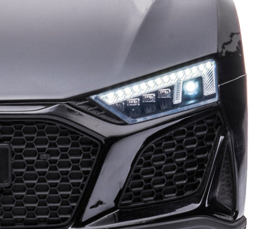 Lasten sähköauto - Audi R8 Spyder Musta - Vuodevaatteet.fi