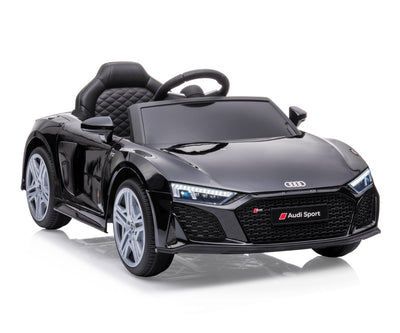 Lasten sähköauto - Audi R8 Spyder Musta - Vuodevaatteet.fi